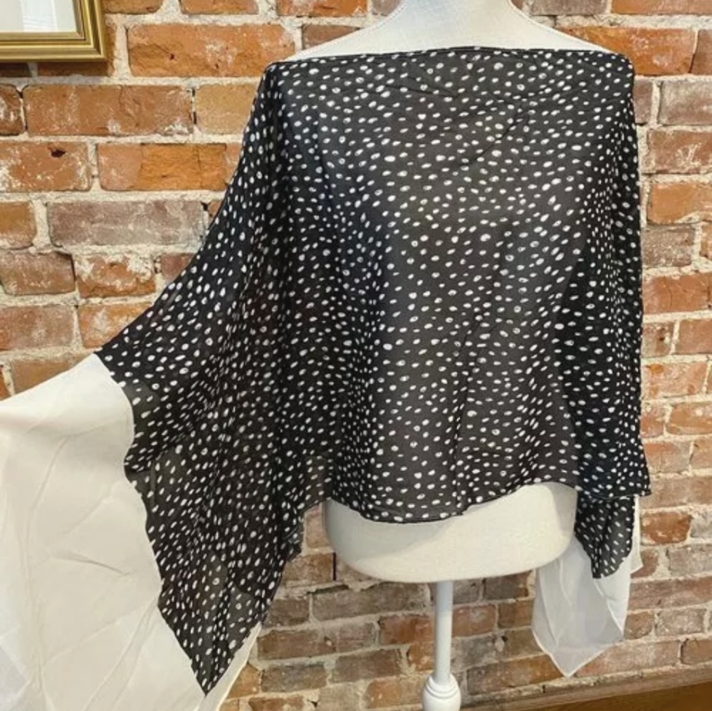Wynne layers Convertible 20 Looks in 1 Poncho shirt skirt travel Off Shoulder L - Picture 2 of 13
